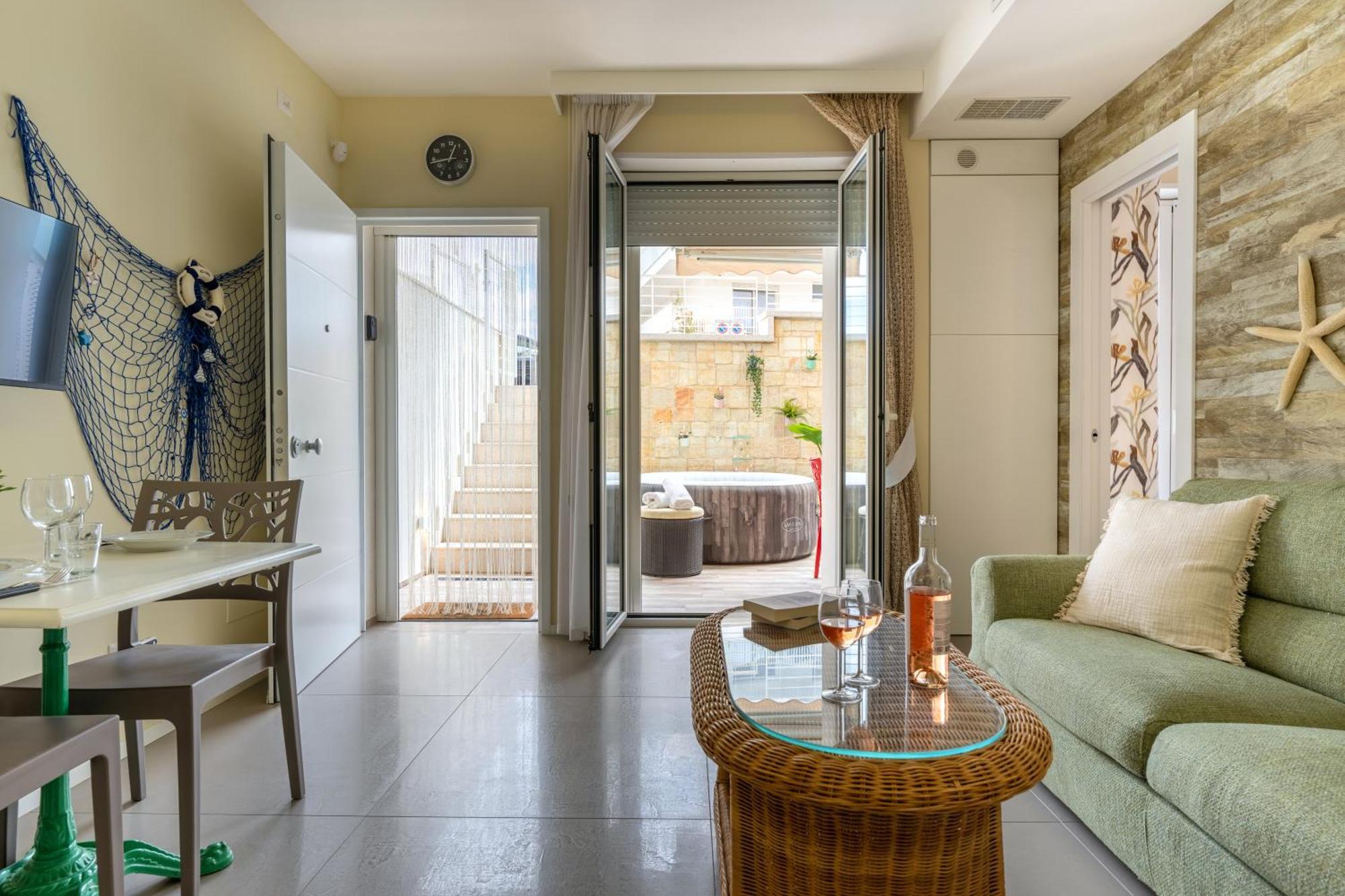 Cozy Marine Apt With Jacuzzi - 250Mt From Sea Polignano a Mare Extérieur photo
